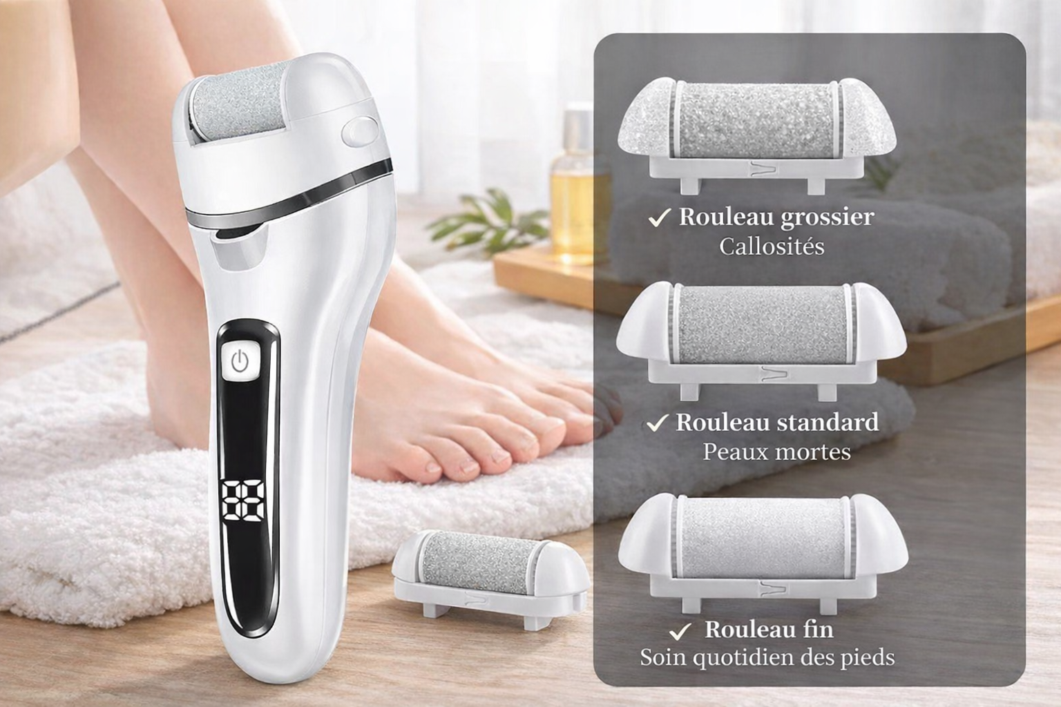 Râpe Électrique pour des Pieds Doux: Adieu Callosités