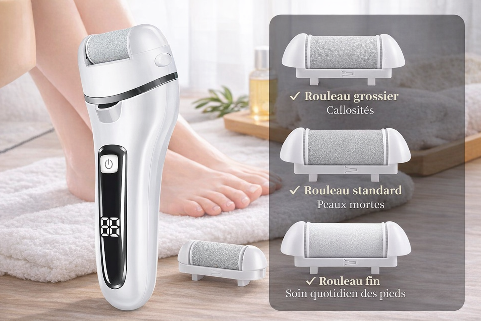 Râpe Électrique pour des Pieds Doux: Adieu Callosités