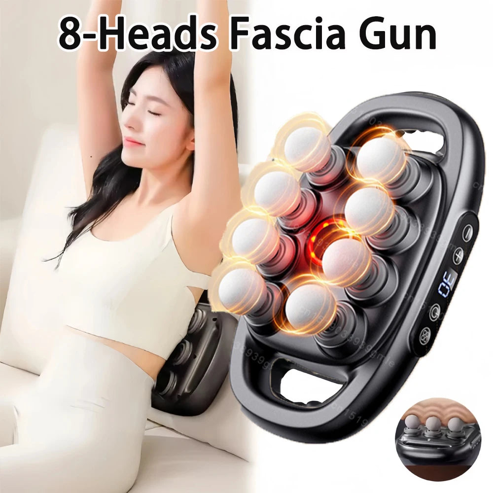 Pistolet de Massage Musculaire 8 heads Pro