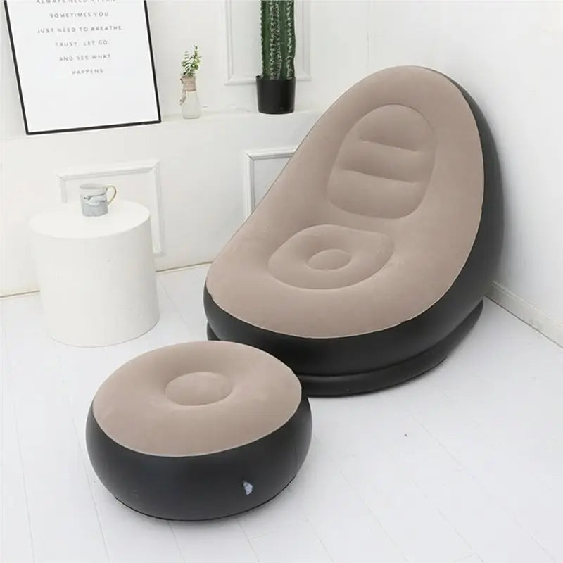 Fauteuil Gonflable Portable Oceanside avec Repose-Pieds