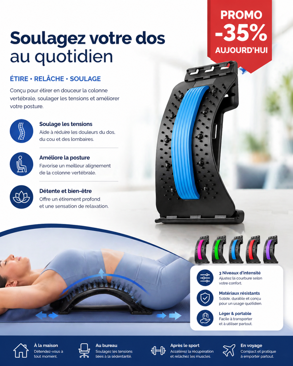 Support Dorsal Orthopédique Confort+