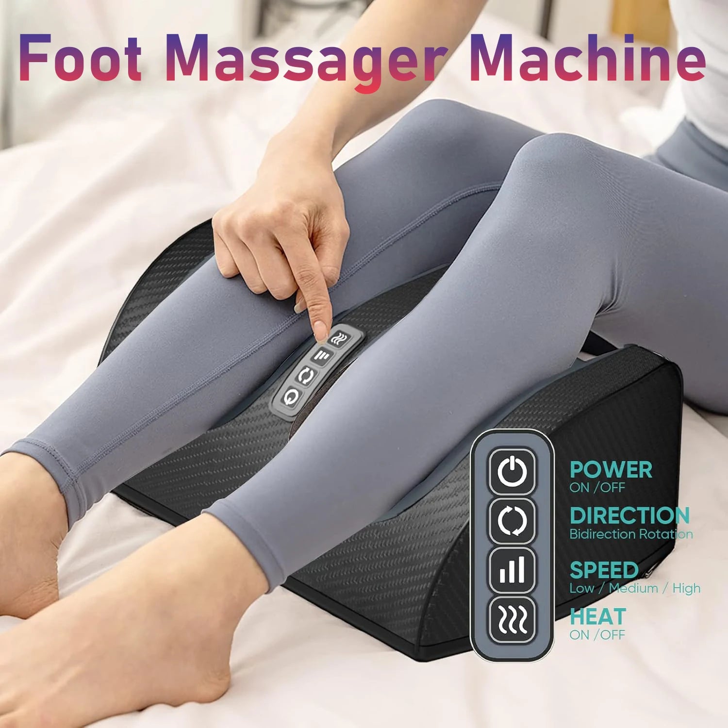 Masseur Électrique Vibrant et chauffant pour Pieds : Votre Oasis de Détente Personnelle