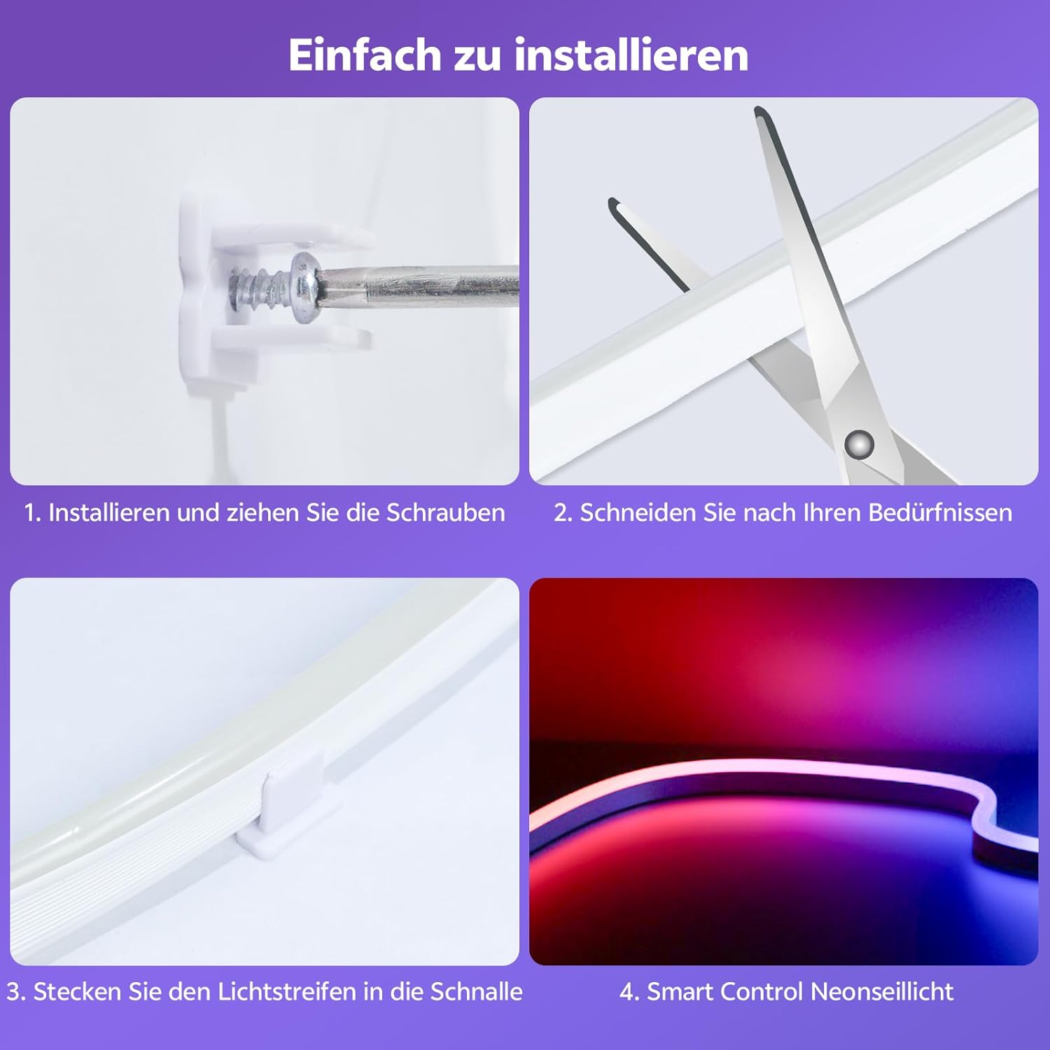 Ruban Néon lumineux intélligent 5m : Illuminez votre intérieur