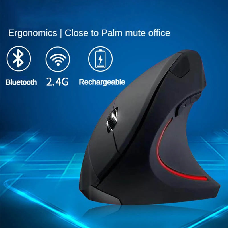 Souris Verticale Ergonomique Bluetooth Sans Fil - Confort et Performance