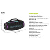 Enceinte Bluetooth HOPESTAR A90 - Puissance Sonore 700W et Karaoké RGB