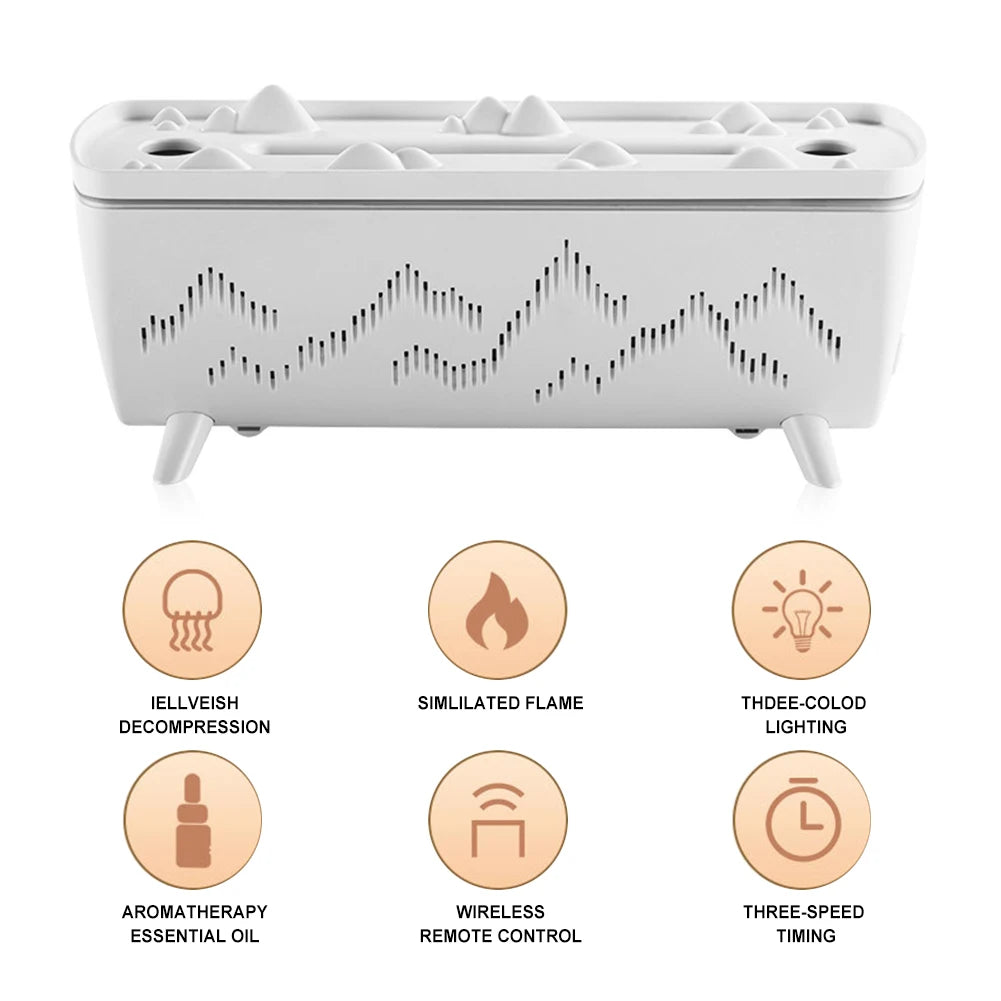 Diffuseur d'Huiles Essentielles avec Minuteur et Lumières Nocturnes