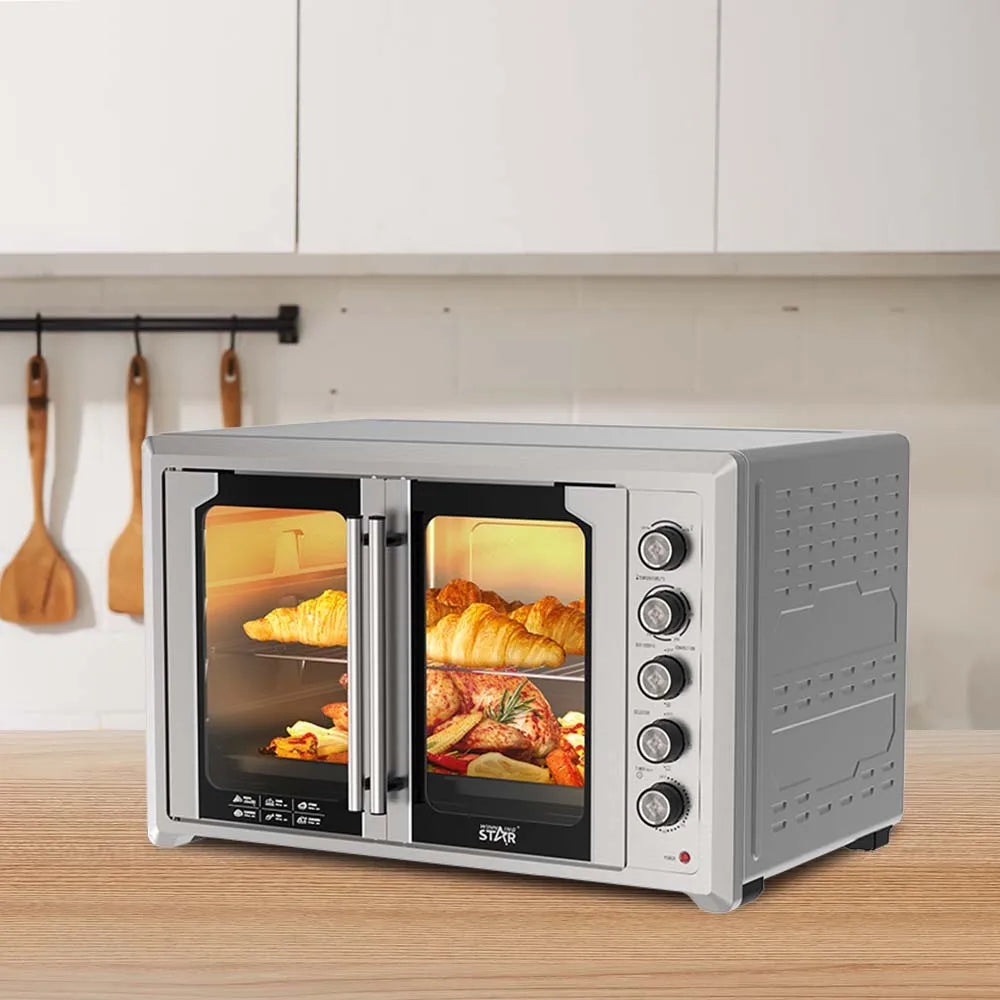 Four à pizza électrique professionnel double porte en verre WINNING STAR – 100L/120L