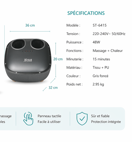 Le Masseur Innovant 2-en-1 : Soulagez Vos Pieds