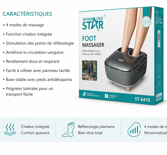 Le Masseur Innovant 2-en-1 : Soulagez Vos Pieds