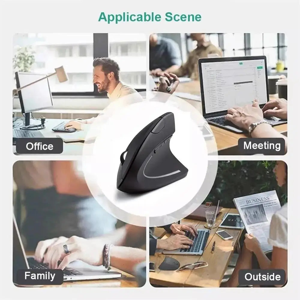 Souris Verticale Ergonomique Bluetooth Sans Fil - Confort et Performance