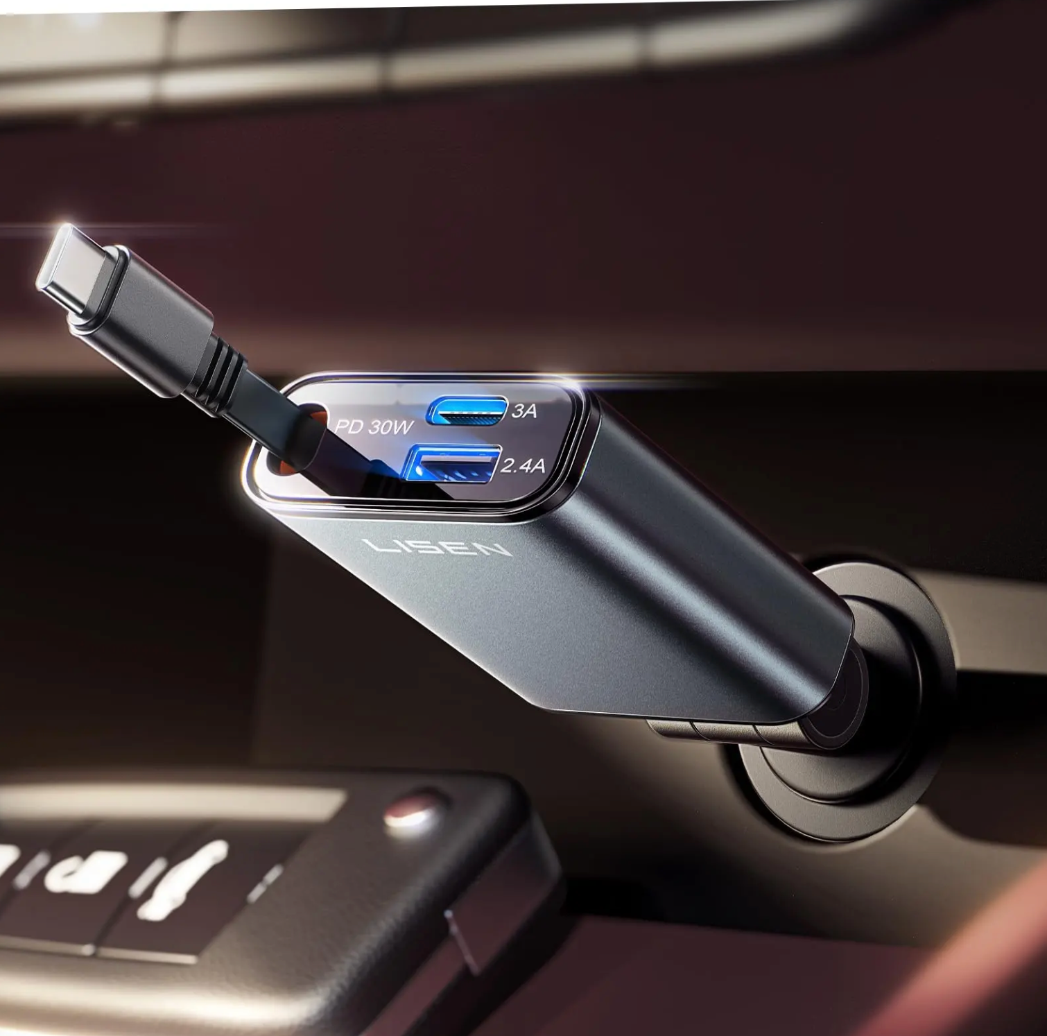 Chargeur Voiture 5-en-1 Q9 : Charge Rapide et Polyvalence