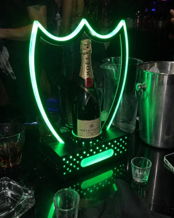 Porte-Bouteilles LED VIP Vert fluo