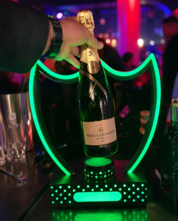 Porte-Bouteilles LED VIP Vert fluo