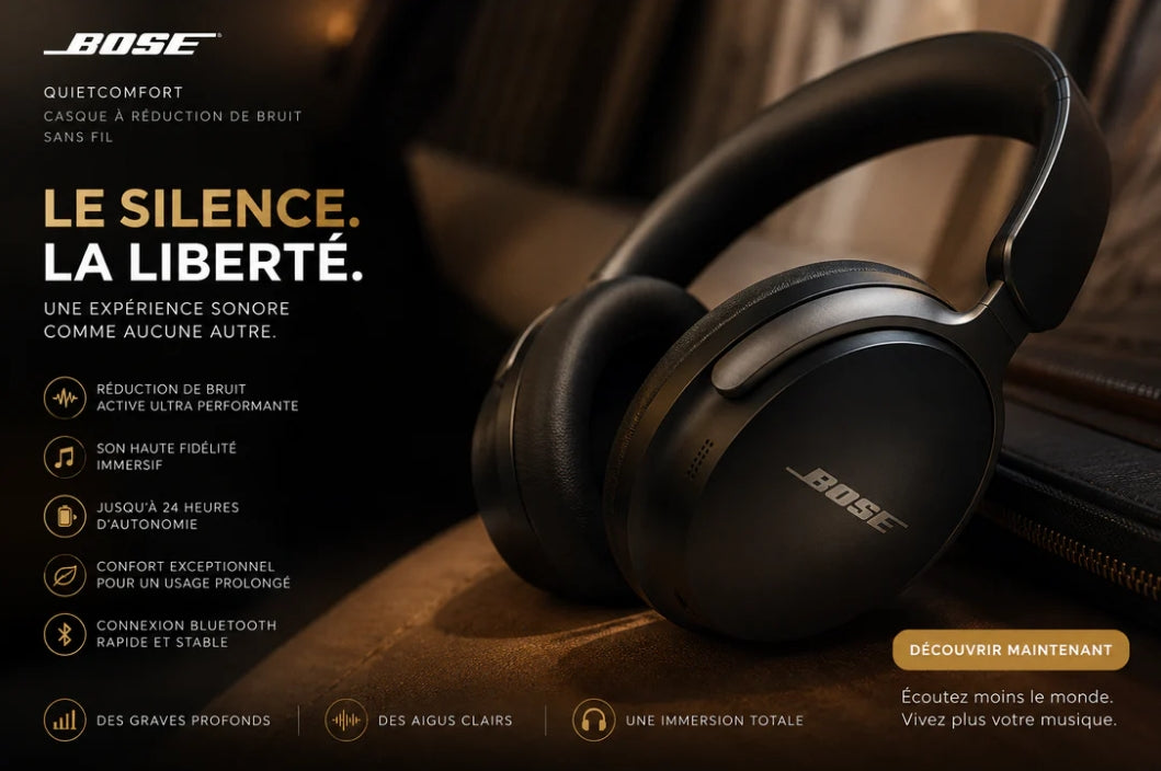 Casque Bose QuietComfort Ultra : L'Évasion Sonore Ultime