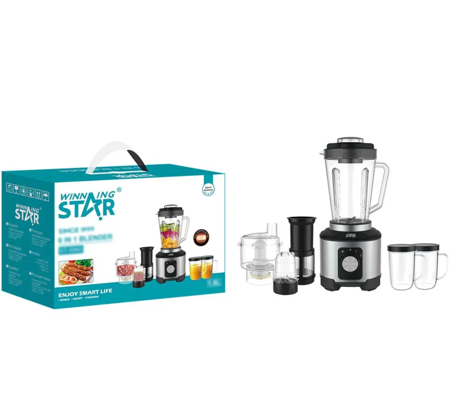 Blender Multifonction 6-en-1 Winning Star ST-5960 : Votre Allié Culinaire Ultime
