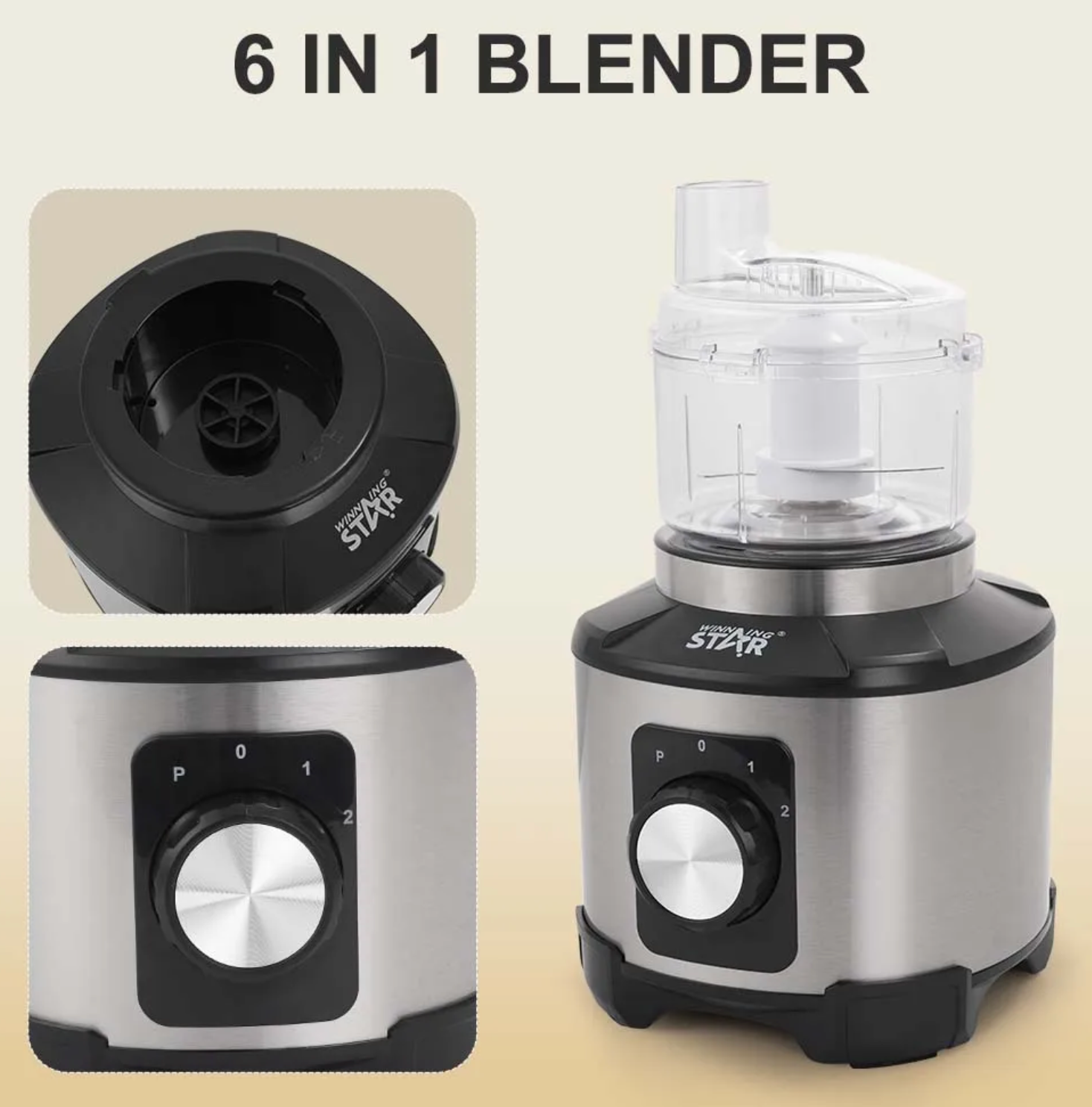 Blender Multifonction 6-en-1 Winning Star ST-5960 : Votre Allié Culinaire Ultime