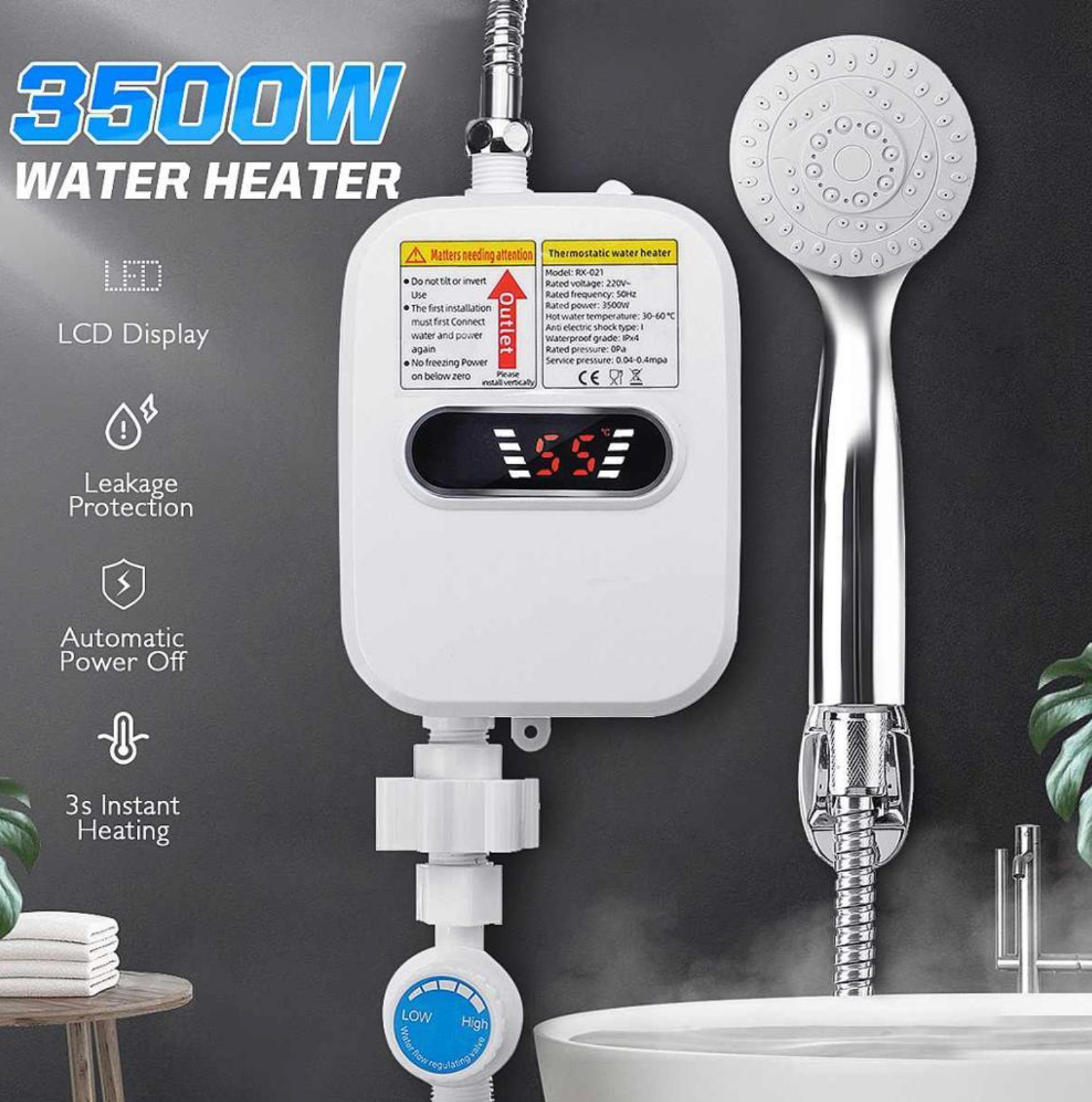 SmartHeat: Eau Chaude Instantanée, Zéro Attente!