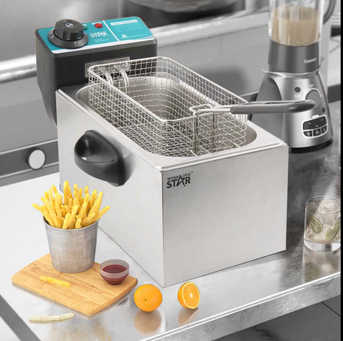Winning Star ST-9203 Friteuse Électrique 4L - Friture Parfaite à Chaque Fois