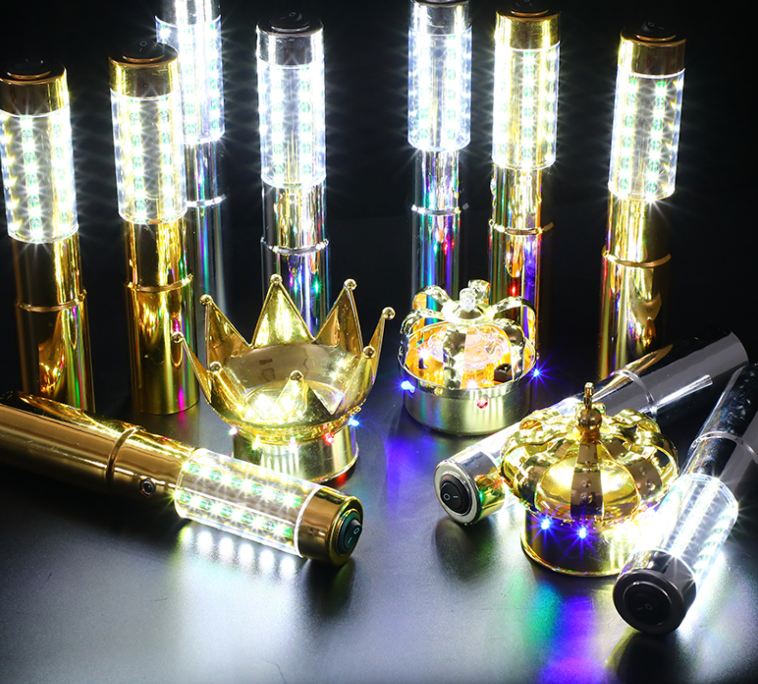 Bâton LED Party Gold Premium : Illuminez Vos Nuits