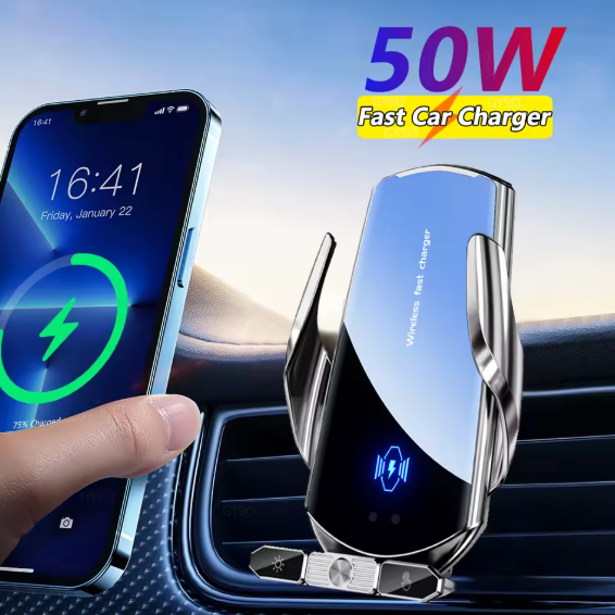 Support Voiture 2-en-1: Stabilité & Charge Rapide