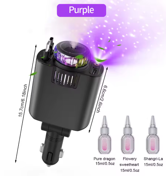Chargeur Auto 5-en-1 : Votre Solution de Recharge Ultime