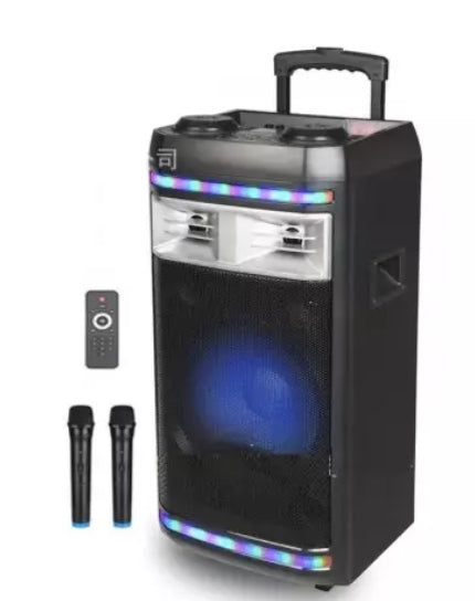 Haut-parleur, Système Audio Numérique AVCROWNS , P.M.P.O 100W, 12 pouces, à haute efficacité USB/TF & AUX