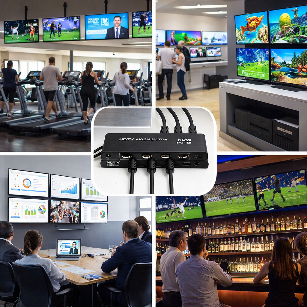 Répartiteur HDTV 1X4 4K Ultra HD – Partagez un signal, quadruplez le plaisir!
