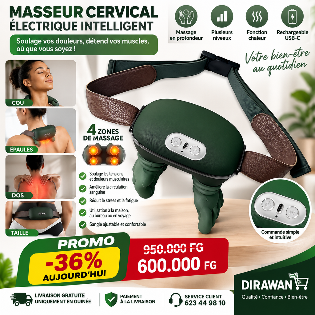 Masseur Cervical Électrique Intelligent