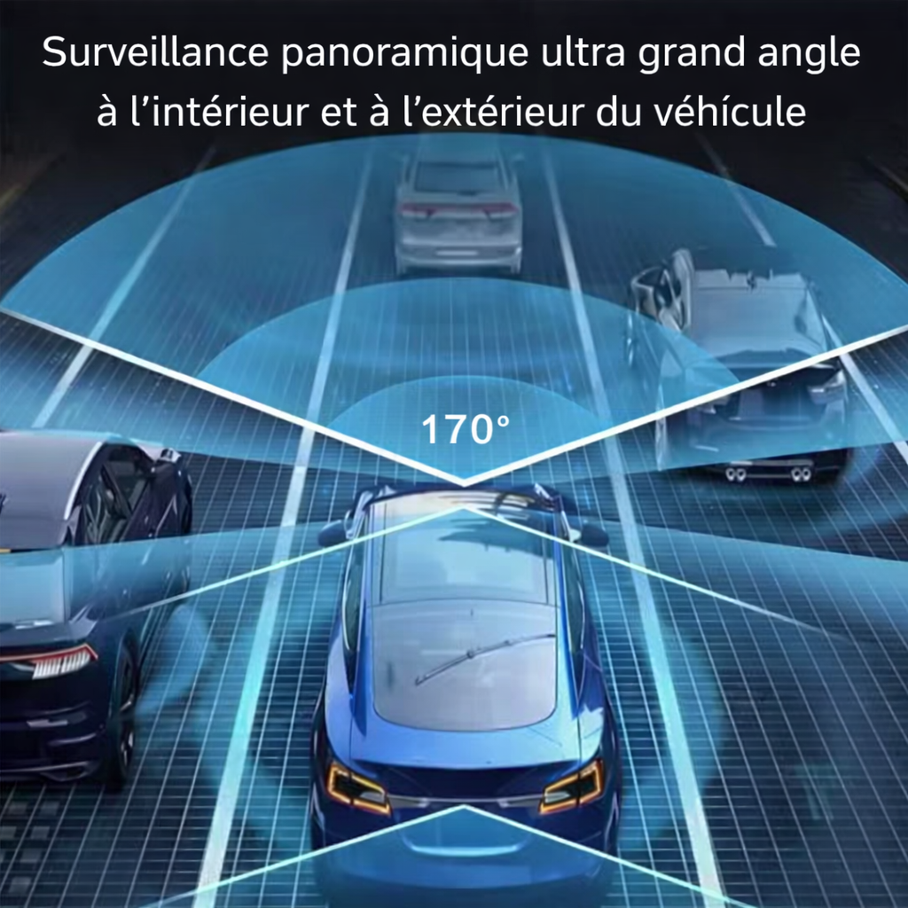 🚗 Caméra Embarquée 3 Caméras 1080P – WiFi Intégré & Vision Nocturne