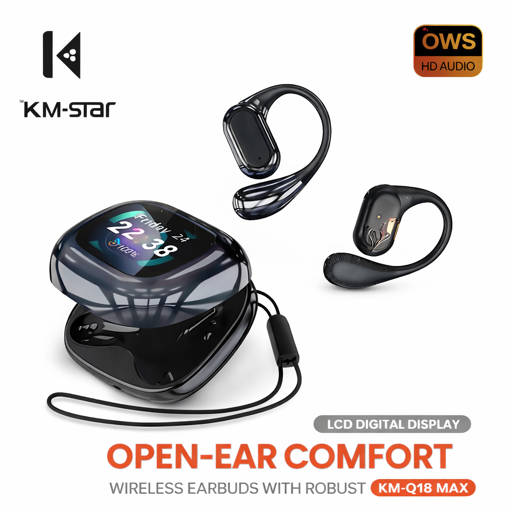 Écouteurs Bluetooth Pro KM-Q18 MAX : Immersion Sonore Ultime