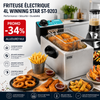 Friteuse Électrique 4L Winning Star ST-9203 - Friture Parfaite à Chaque Fois
