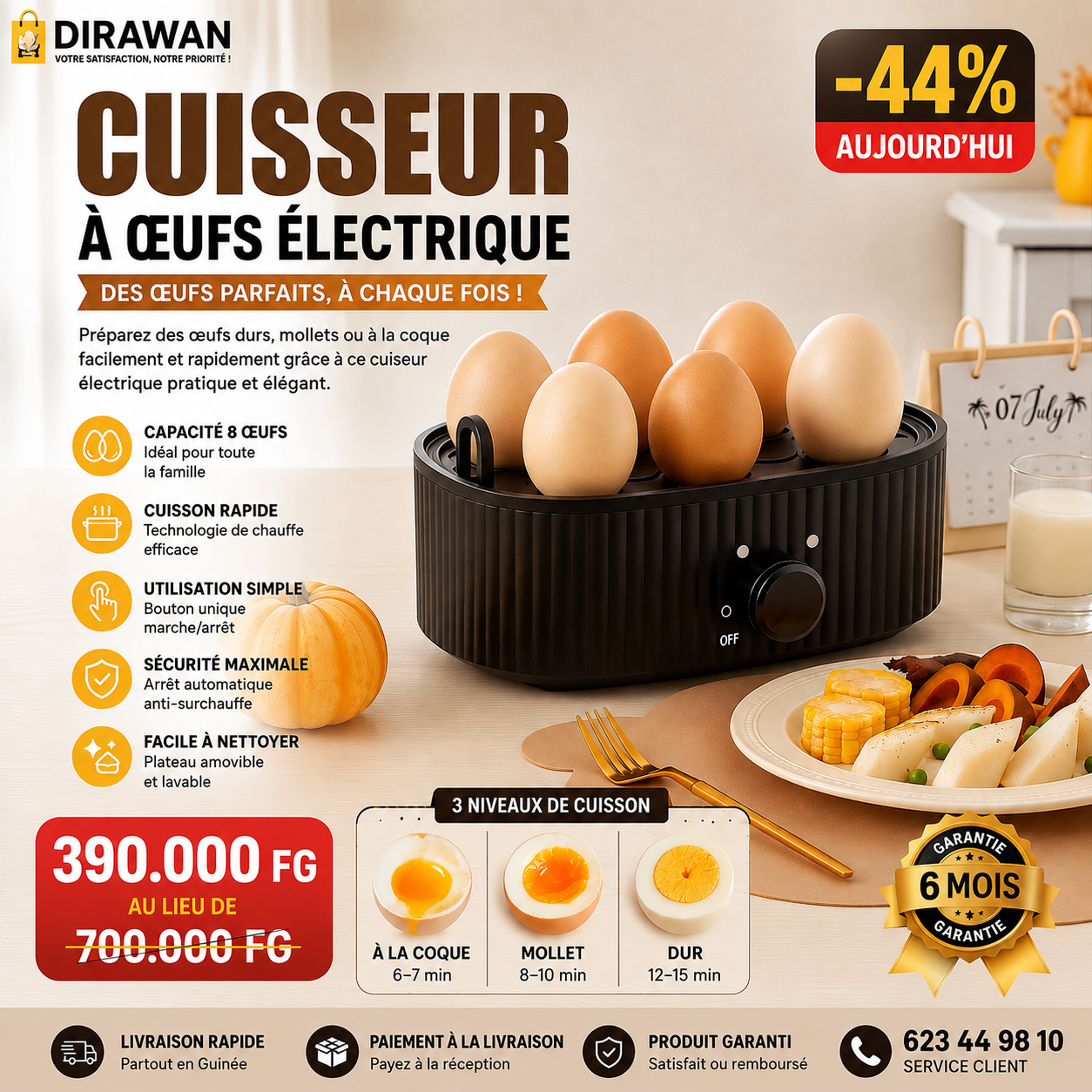 Cuiseur à œufs: Œufs Parfaits à Tous les Matins