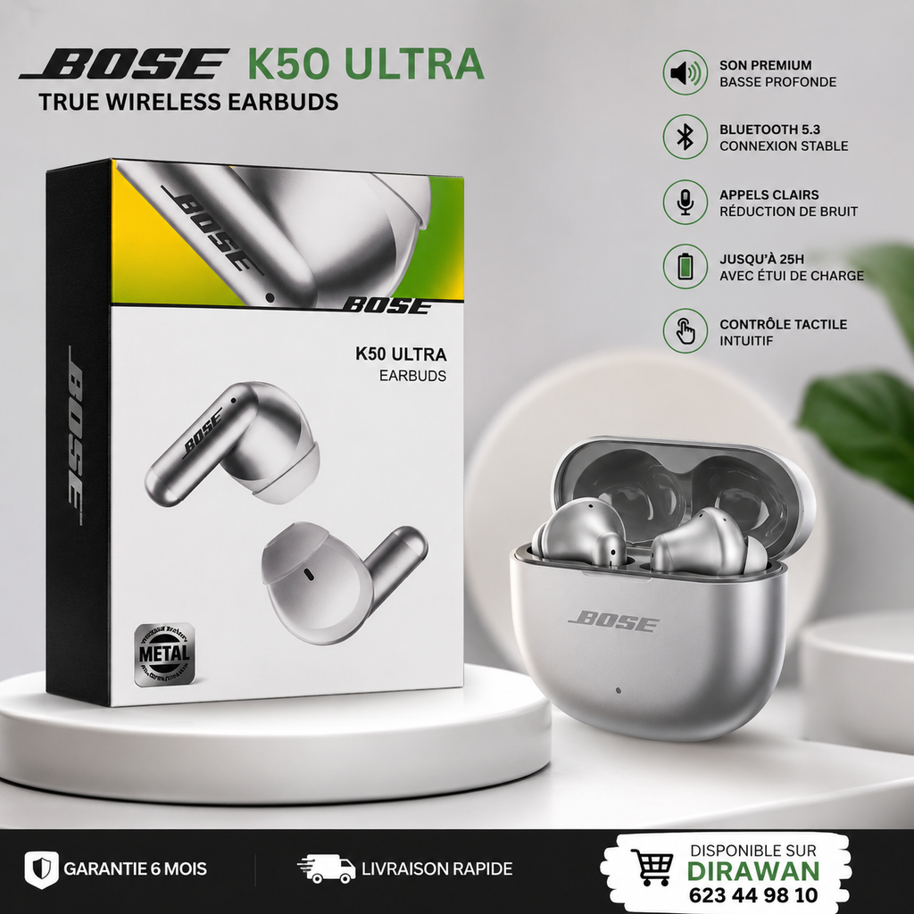Ecouteurs sans fil Bose K50 Ultra