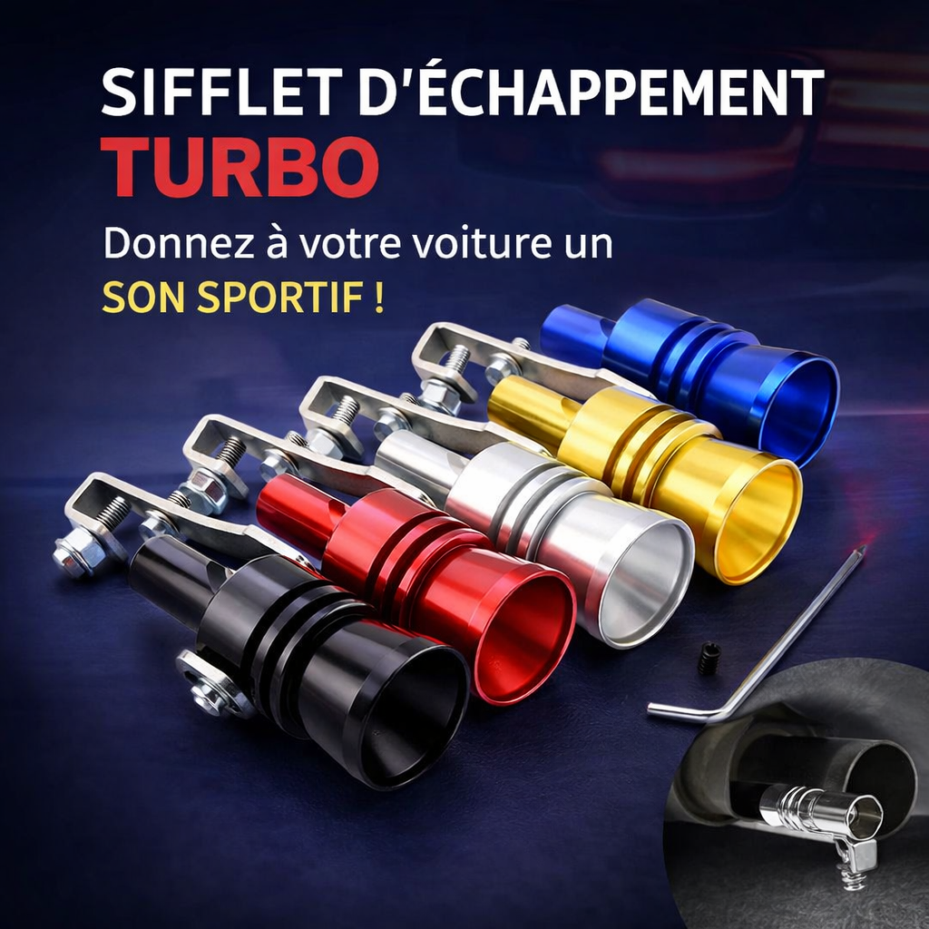 Sifflet d’Échappement Turbo – Effet Son Sport Instantané