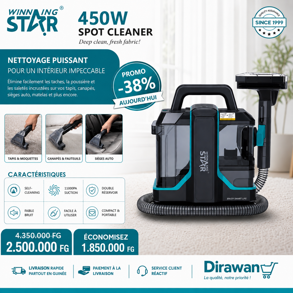 Nettoyeur de Taches Professionnel 450W WINNING STAR ST-4600