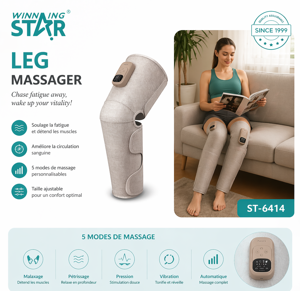 Le Masseur à Compression d'Air Ultime: Revitalisez Vos Jambes