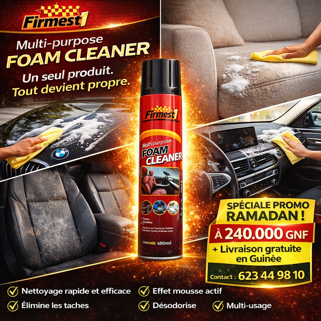 MOUSSE NETTOYANTE MULTI-USAGES POUR VEHICULE