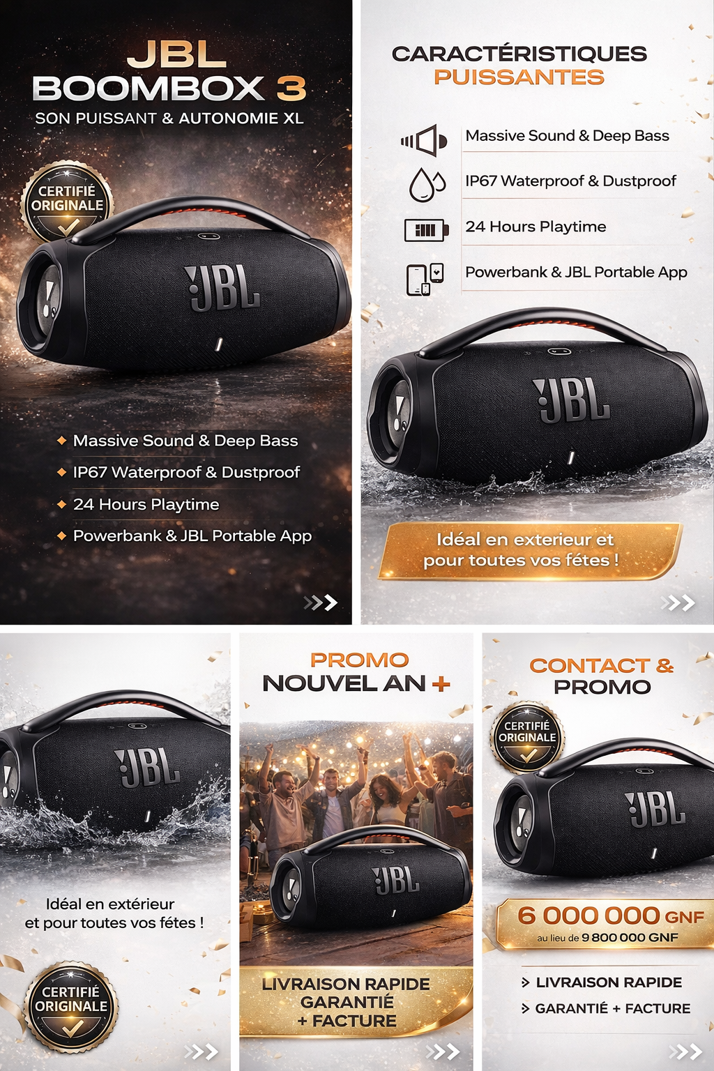 JBL Boombox 3 Premium: L'Expérience Sonore Ultime