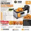 Friteuse Électrique Sokany 3L - Le Croustillant Professionnel à la Maison