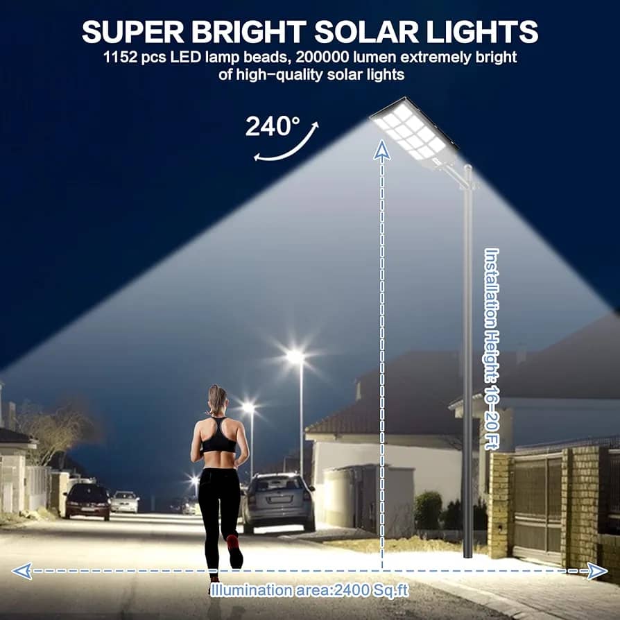Lampe intélligente Solaire 400W: Illuminez Votre Monde