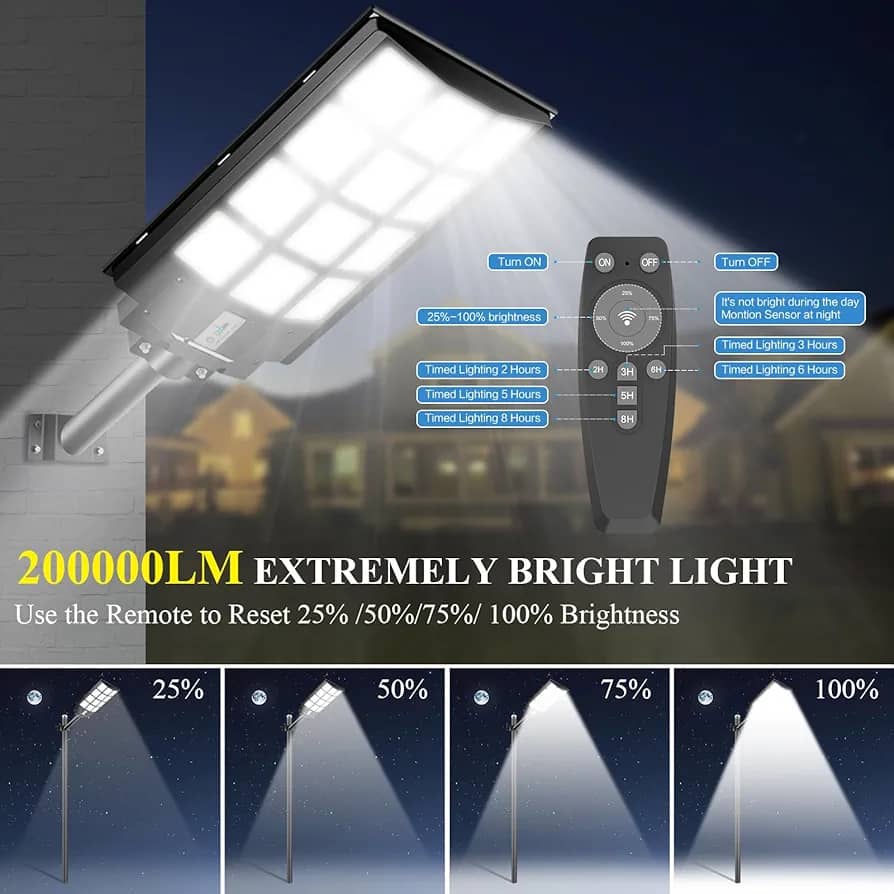 Lampe intélligente Solaire 400W: Illuminez Votre Monde