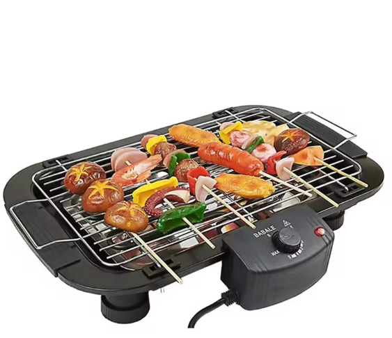 Grill électrique multifonction sans fumée domestique 2000W, plaque de cuisson pour barbecue d'intérieur, Machine à griller avec contrôle de la température