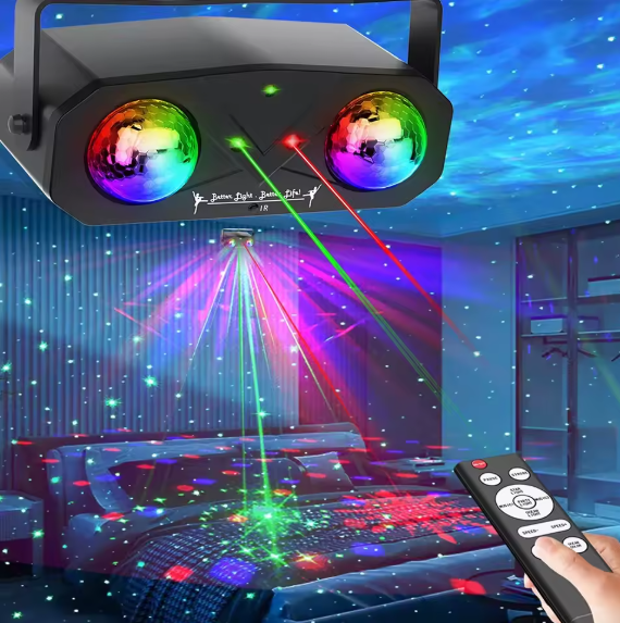 Projecteur Laser LED RGB avec Télécommande