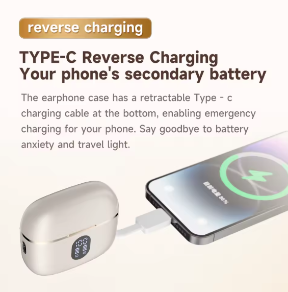 Écouteurs Sans Fil Premium avec Réduction de Bruit & Power Bank Intégré