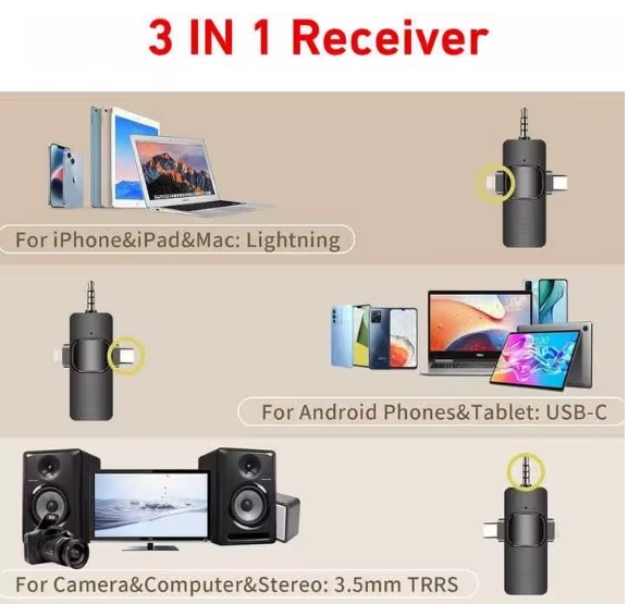 Micro Cravate Sans Fil Double TX F11-2
