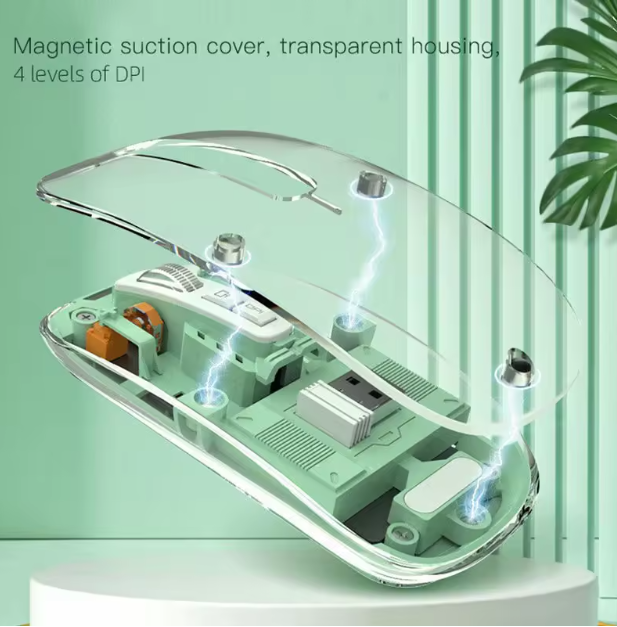 Souris Transparente RGB – Design Futuriste & Performance Précise