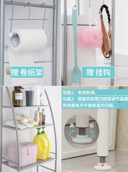 Étagère de rangement de toilette – Optimisez votre espace avec élégance