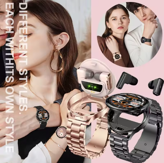 Montre Connectée HainoTeko ST-9 Waterproof + Écouteurs Sans Fil