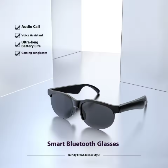 lunettes Bluetooth XG88 Pro Sans Fil BT Lunettes de Soleil avec Microphone et Haut-parleurs Intégrés Commande Tactile Assistant Vocal pour Hommes Femmes