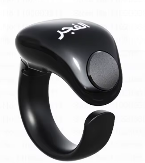 Weslamic – anneau intelligent Tasbeeh Zikr, compteur numérique de comptage islamique pour les musulmans, rappel de prière, charge magnétique, étanche